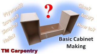 How to Make a Basic Cabinet Using MDF and a few DIY Tools Part 1 [upl. by Arihsan]