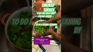 Collard Greens fypシ゚viral cooking turkeywings collards shortsviral [upl. by Greiner]