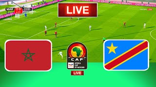 LIVE🔴 Morocco Vs DR Congo  Africa Cup of Nations  Live Football Match Today [upl. by Ettegirb]