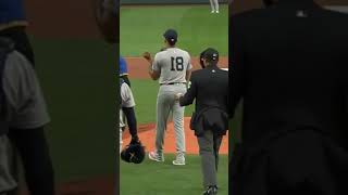 Luis Gil Hits Victor Robles w Pitch Injury  New York Yankees v Seattle Mariners Highlights shorts [upl. by Alveta]