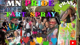 PRIDE VLOGG🌈 Fart Spray Prank🤮🤣💨 [upl. by Teloiv]