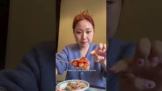 Eating spicy raw marinated crab🦀 koreanfood mukbang crab rawmarinatedcrab [upl. by Enel330]