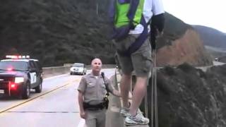 Base jumper escapes cops [upl. by Colombi]