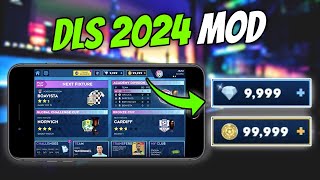 DLS 2024 HACKMOD  Unlimited Coins Gems amp All Player Max  iOS Android [upl. by Eilojne]