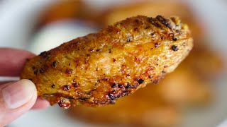 Air Fryer Chicken Wings Crispy Without Oil or Flour [upl. by Gilbertina]