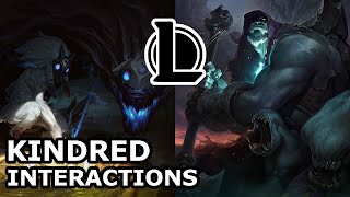 FIDDLE KNOWS KINDREDS ORIGIN  Kindred Interactions with Other Champions  League of Legends Quotes [upl. by Ofori474]