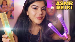 ASMR limpio y armonizo tus chakras 🌟Reiki 🌟 turning forks healing sounds for relaxation [upl. by Donaugh]