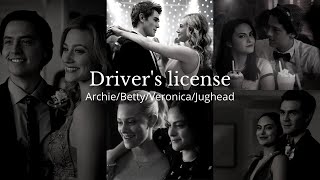 ArchieBettyVeronicaJughead Riverdale  Drivers license [upl. by Leehar]