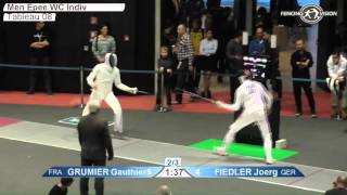 FE M E Individual Heidenheim WC 2016 T08 02 green FIEDLER GER vs GRUMIER FRA [upl. by Farr]