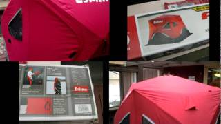 REVIEW FATFISH 767 POPUP Portable Ice Shelter FF767 by onza04 [upl. by Aliber]