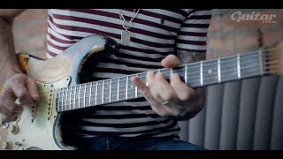 Killer Strat tone tips and monster playing from Dan Patlansky [upl. by Eittam]