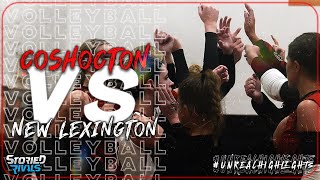 HIGH SCHOOL VOLLEYBALL  Coshocton vs New Lexington  HIGHLIGHT [upl. by Euqinot]