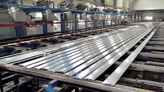 Aluminum Pipe Mass Production Process Korean Aluminum Extrusion Factory [upl. by Gnni]