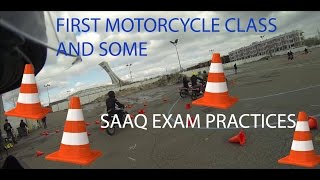 First motorcycle class  SAAQ exam practice [upl. by Mose]