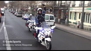 Voiture de police banalisée  motos  Unmarked Police Car  Motorcycles Sirens [upl. by Studley]