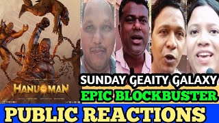 HANU💥MAN Movie Hindi Day 3 Public Review Reaction Geaity Galaxy mumbai [upl. by Rozella651]