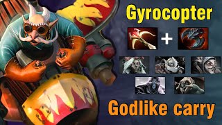 Dominating Gyrocopter 22 Kills Unstoppable  737d Dota 2 [upl. by Refiffej]