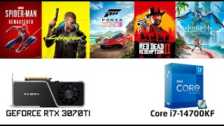 Intel Core i714700kf  RTX 3070ti 1440p Test in 5 games [upl. by Boffa]