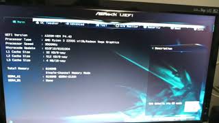 Activar virtualizacion en Asrock A320MHDV P440 [upl. by Chin963]