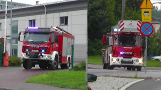 Deszczowo Burza Alarmowo 331S21 GBA Iveco Eurocargo oraz 332S51 SCD 41 Iveco w służbie JRG 1 [upl. by Gudrin]