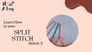 Learn to sew quotSPLIT STITCHquot [upl. by Constance729]