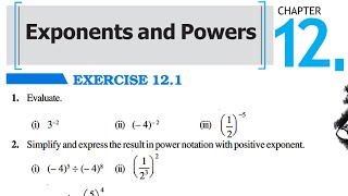 Ch 12 Exponents and Powers  Full Exercise 121 amp Basic  Class 8 Maths  RBSE CBSE NCERT [upl. by Ahseim]