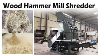 Efficient Wood Hammer Mill Crusher in Action Shredding Logs With Precisionwood woodcrusher [upl. by Paterson]