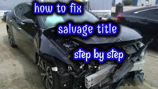 How to Correct Salvage Title to Rebuilt Title in Tennessee [upl. by Gard852]