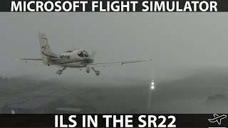 ILS Approach in the Cirrus SR22  Microsoft Flight Simulator 2020 [upl. by Newell304]