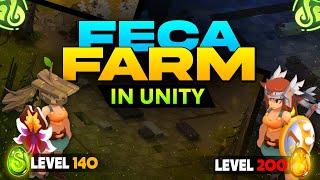 BUFFED FECA FARM ON DOFUS UNITY [upl. by Blackington]