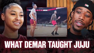 DeMar DeRozan Details What He Was Teaching JuJu Watkins During Their Training Session [upl. by Namas215]