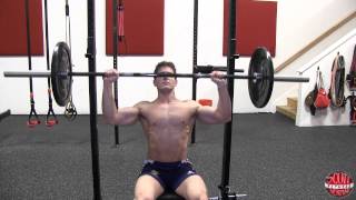 How To Seated Barbell Shoulder Press [upl. by Esiled]