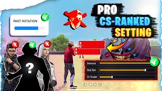 Pro one tap setting for Csranked 🔥  Free fire headshot setting tamil  One tap sensitivity ✅ [upl. by Anhaj]