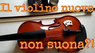 Il violino nuovo  Come montare il ponticello  Come tendere larchetto [upl. by Icyak]