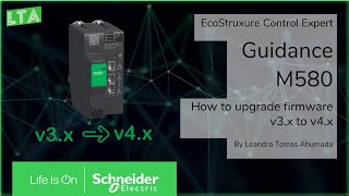 Modicon M580  How to upgrade firmware from v3x to v4x [upl. by Norehs]