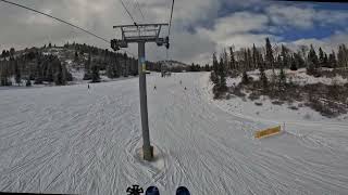 High Meadow lift at Park City 24 Nov 2024 [upl. by Ittam]