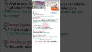 Flicos 150 Mg tablet  composition।uses। doses। sideeffects।contraindication fungalinfections [upl. by Aivatnohs]