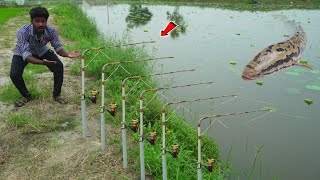 Fishing 🎣  Making Automatic 💯 Fishing Rod  மாட்டிக்கிட்ட பங்கு  MrVillage Vaathi [upl. by Primaveras]