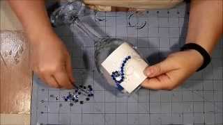 Wine Glass Embellishment Tutorial  Bling [upl. by Atnoek86]