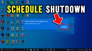 PC Tips  How Schedule Shutdown in Windows 10 [upl. by Hourigan]