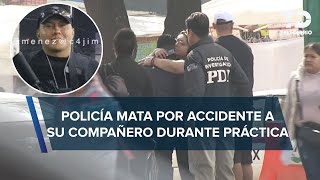 Policía de CdMx muere baleado por su compañero durante prácticas accionó su arma por error [upl. by Olney]