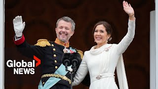 Denmark crowns Frederik X as new King after Queen Margrethe II signs historic abdication [upl. by Nauqed]