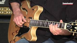 Washburn HB35 Hollowbody Electric Guitar Demo by Sweetwater Sound [upl. by Ahsiket]