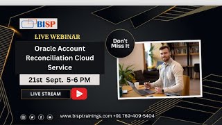 Live webinar of ARCS  Overview of Account Reconciliation  Cloud [upl. by Epstein]