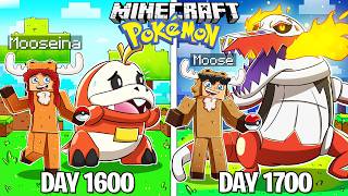 I Survived 1700 DAYS in Minecraft POKEMON [upl. by Roscoe]