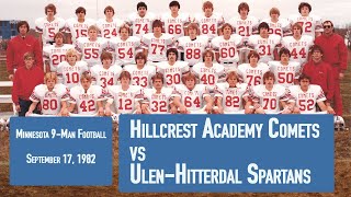 1982 Hillcrest vs UlenHitterdal Football September 17 1982 [upl. by Peppy]