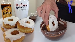 Drunken Donuts  Cooking with Booze  Tipsy Bartender [upl. by Eneloc221]