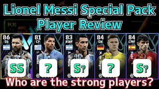 Lionel Messi Special Pack Player Review│ eFootball Mobile 2024 [upl. by Dronel208]