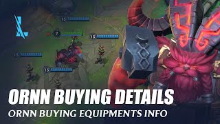 Ornn Buying Equipment Info  Wild Rift [upl. by Picardi]