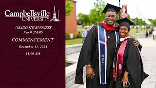 Campbellsville University 2024 Fall GBP Commencement  December 11th 1100 Service [upl. by Spike631]